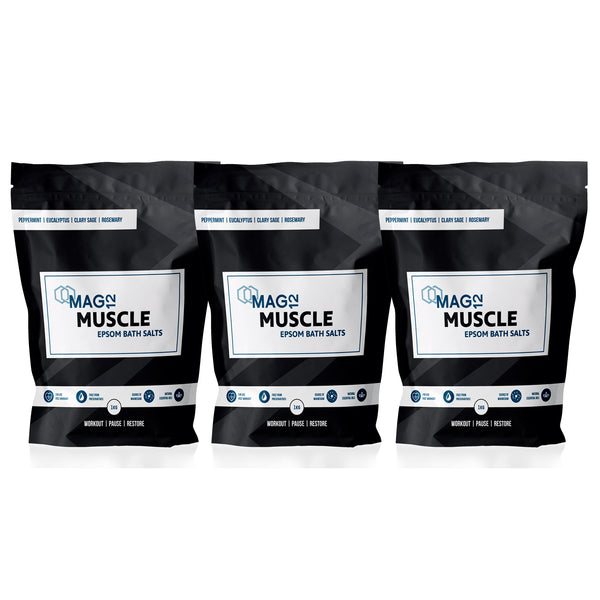 Muscle Epsom Bath Salts Bundle (3 x 1kg)