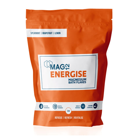 Energise Magnesium Bath Flakes with Spearmint, Grapefruit & Lemon 1kg