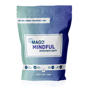 Mindful Epsom Bath Salts with Sweet Basil, Bergamot, Pink Grapefruit & Lemon 1kg